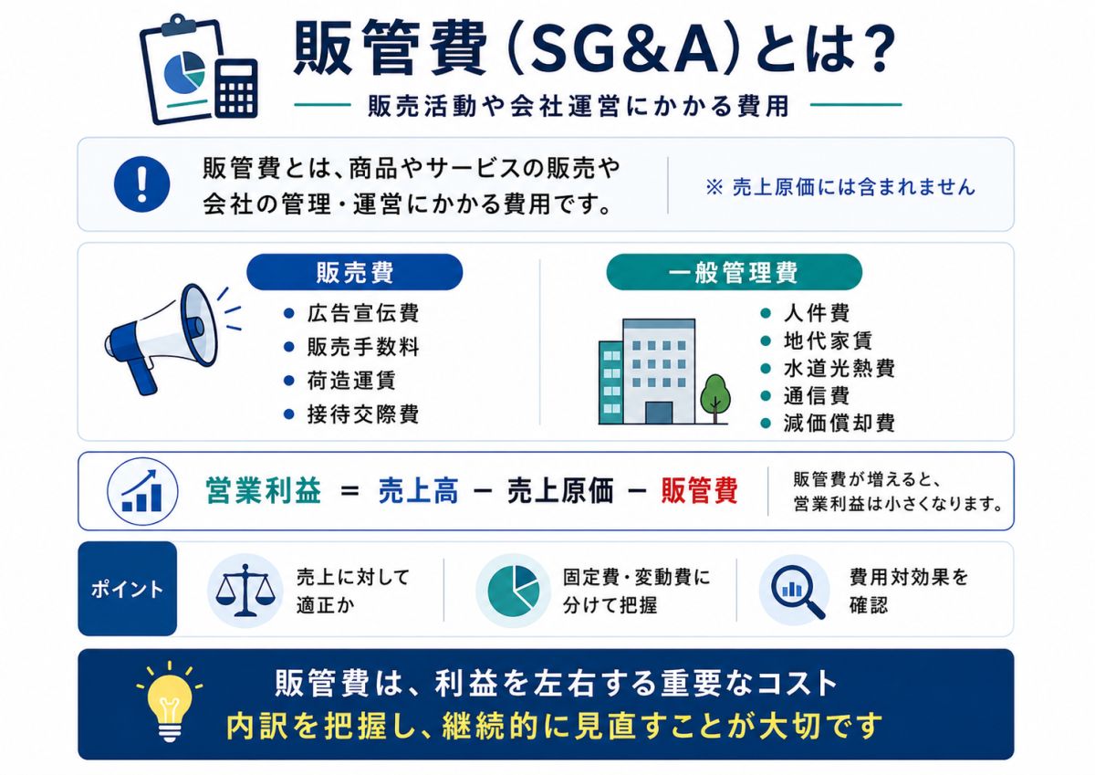 販管費とは？意味・内訳・売上原価との違い・分析ポイントを初心者向けにやさしく徹底解説